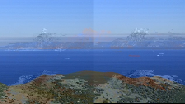 Photo of the Strait of Gibraltar