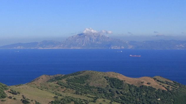 Photo of the Strait of Gibraltar