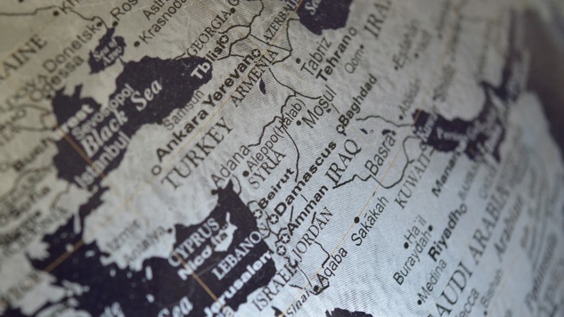 En karta över länder i Mellanöstern. Bild: Pixabay.